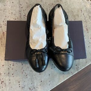 Prada Black Ballerina Flat Pumps